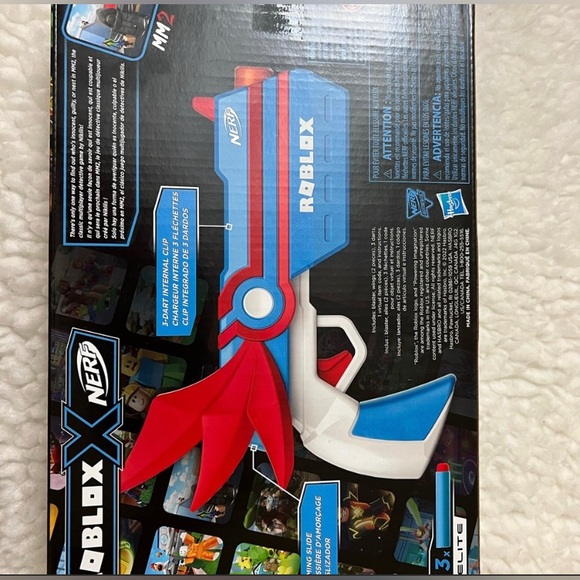 NERF Roblox MM2: Dartbringer Dart Blaster, Includes Virtual Code, 3 Elite Darts - Picture 3 of 7